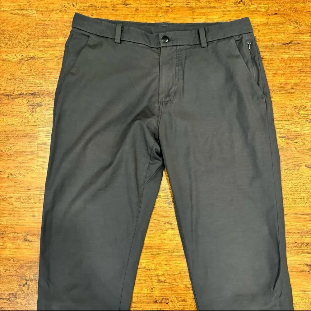 Lululemon‎ Gray Commission ABC Casual Performance Chino Pants Trousers Men 34x33